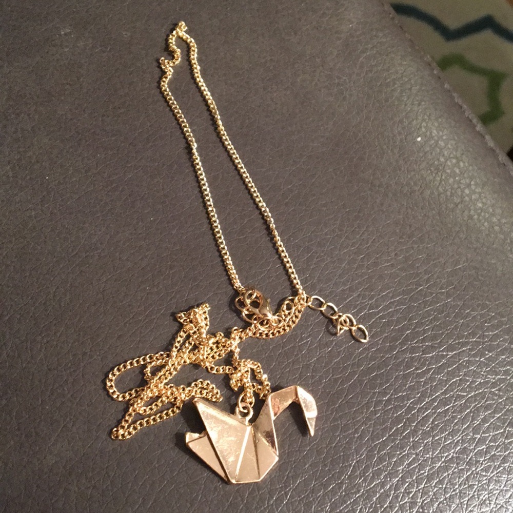 Origami Swan Necklace
